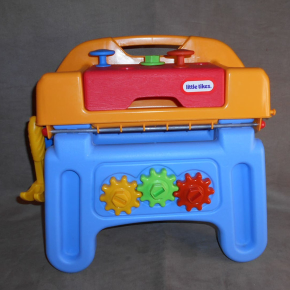 Little Tikes HandiWorker Workhorse Tool Workbench w/Tools, Nails, Screws - Picture 2 of 9